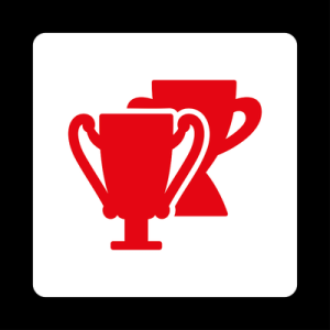 Two Red Trophies Icon